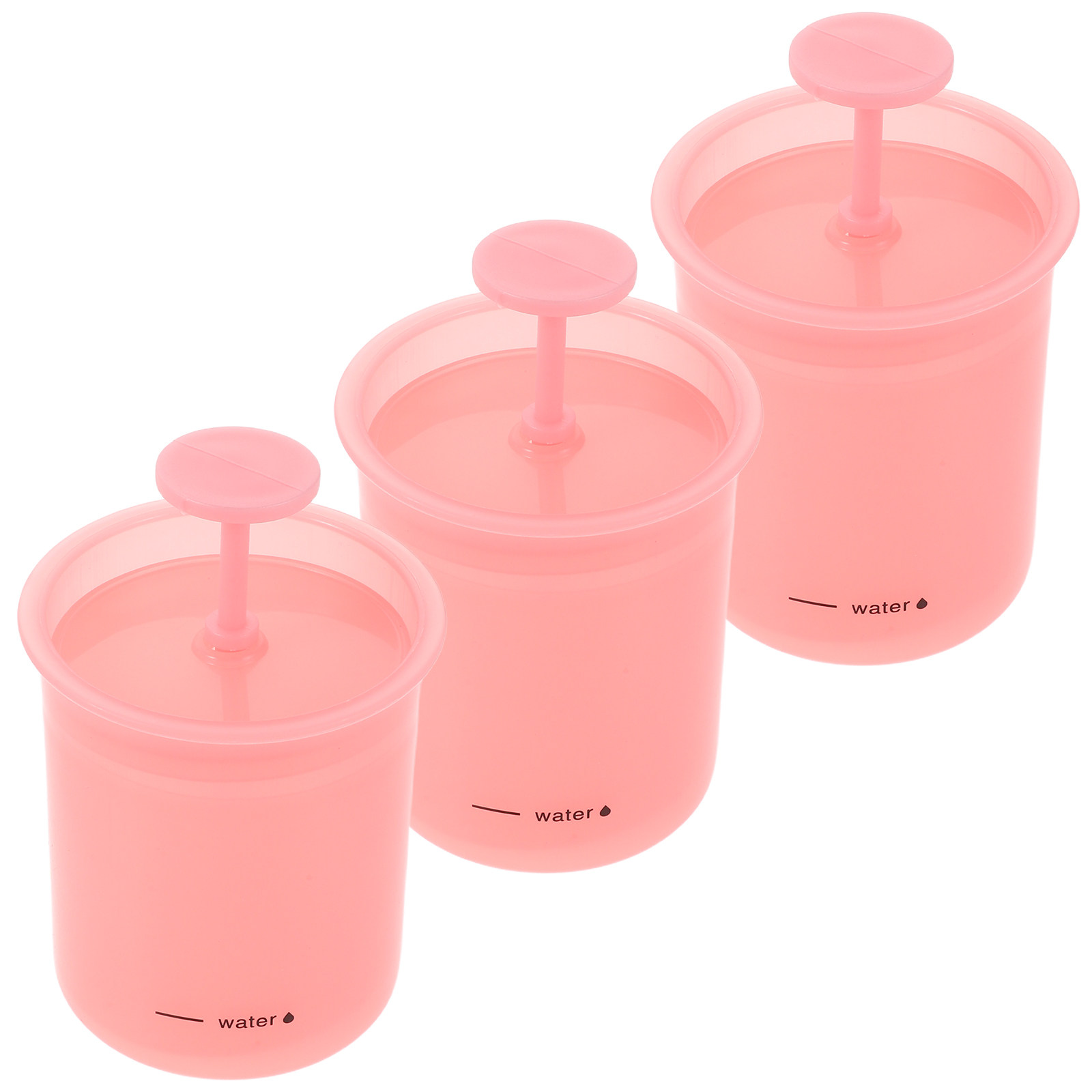 Skincare Pink - 3Pcs Face Wash Foamer Manual Portable