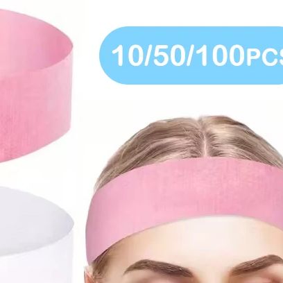 Skincare Pink - 10/50/100pcs Disposable Headbands Spa Salon Facial
