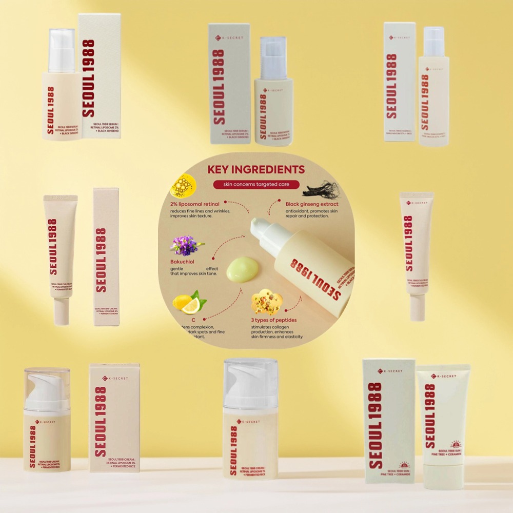 Skincare Niacinamide - Korean Seoul 1988 Set Retinol Eye