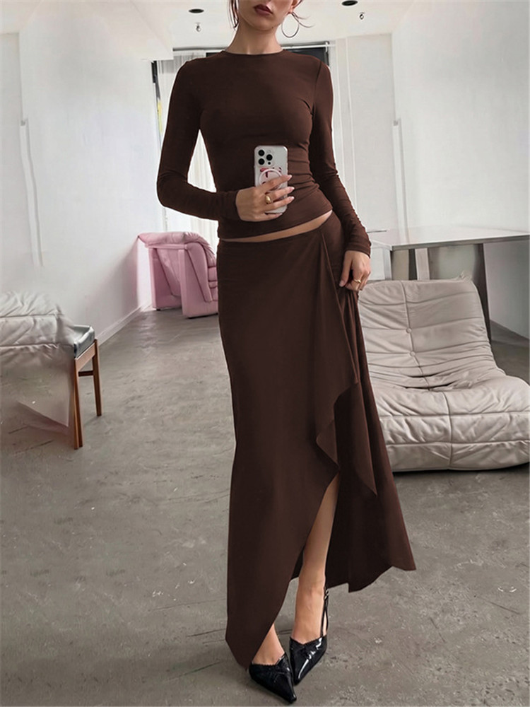 Skincare Basic - Shestyle Brown Sold Casual Women Two