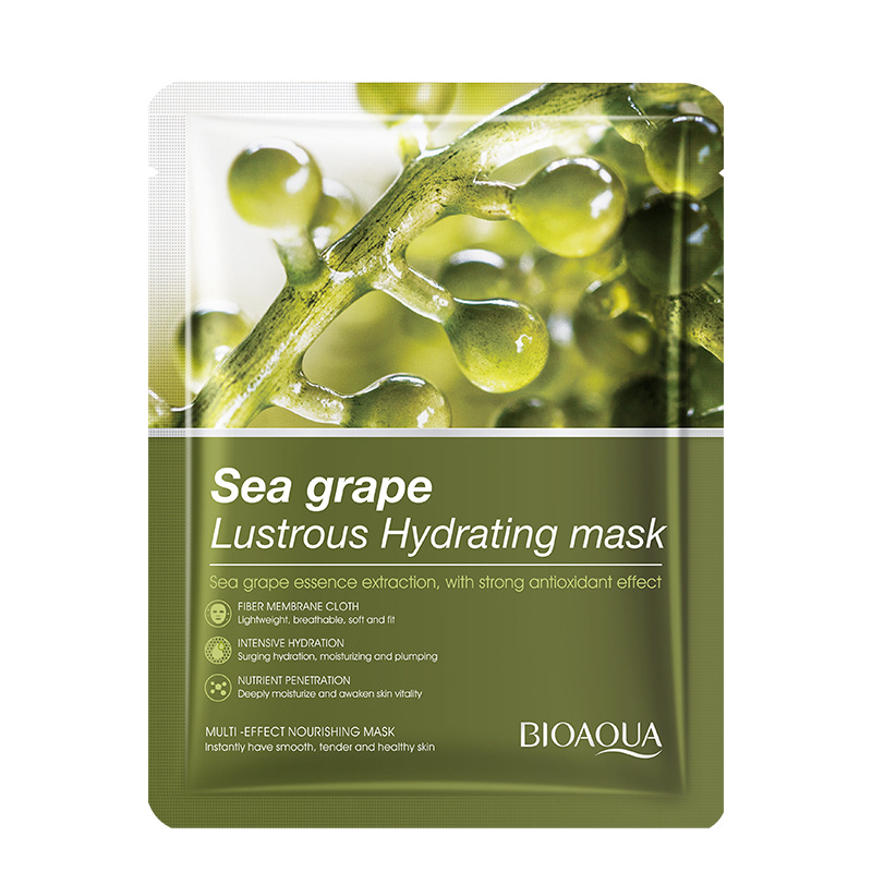 Skincare Bioaqua - 10pcs BIOAQUA Sea Grape Face Mask