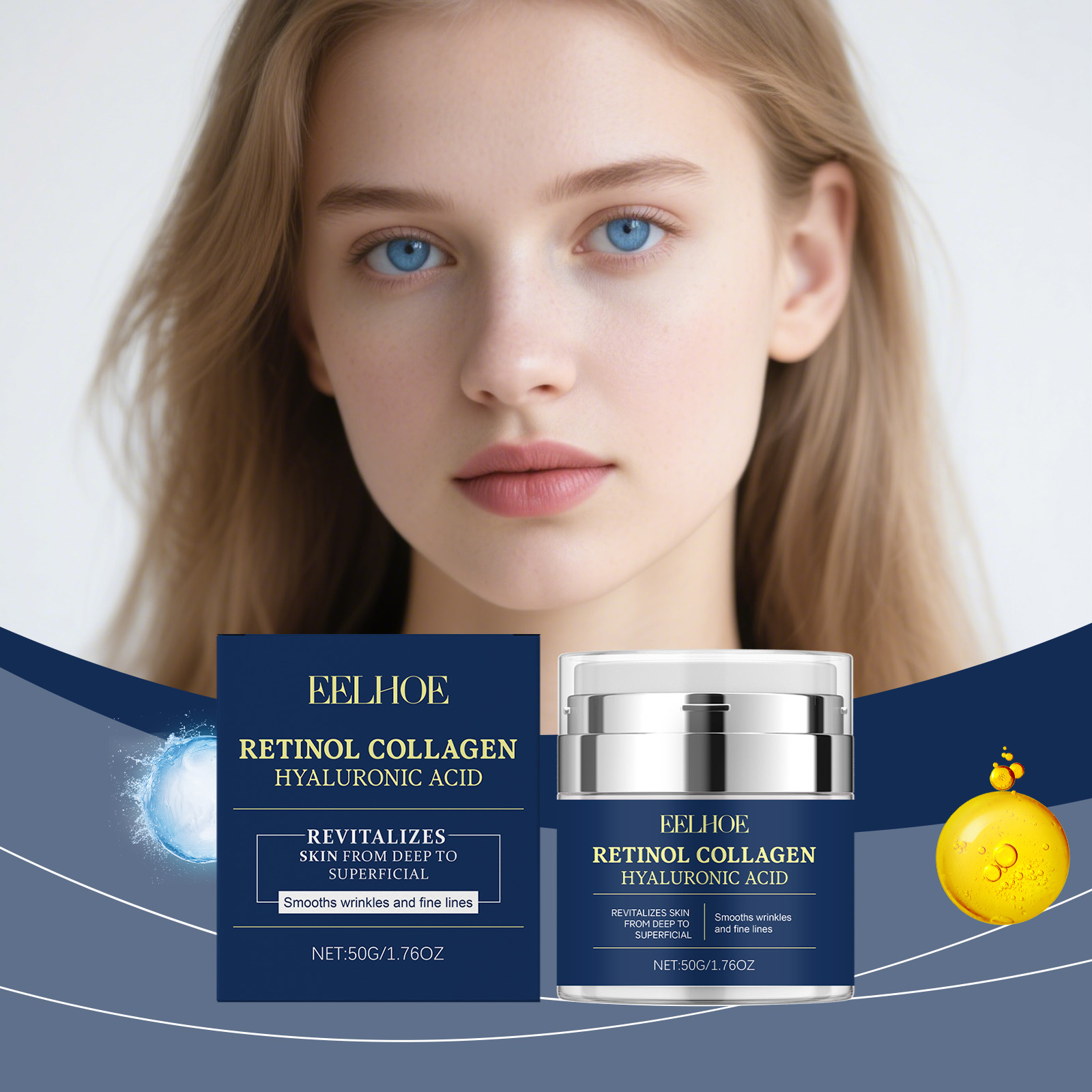 Skincare Retinol - EELHOE Retinol Collagen Cream Wrinkle Remover