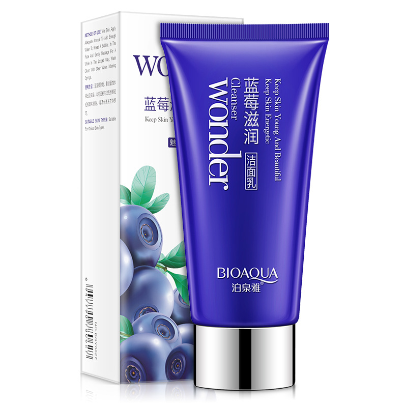 Skincare Bioaqua - BIOAQUA 100g Blueberry Facial Cleanser Plant