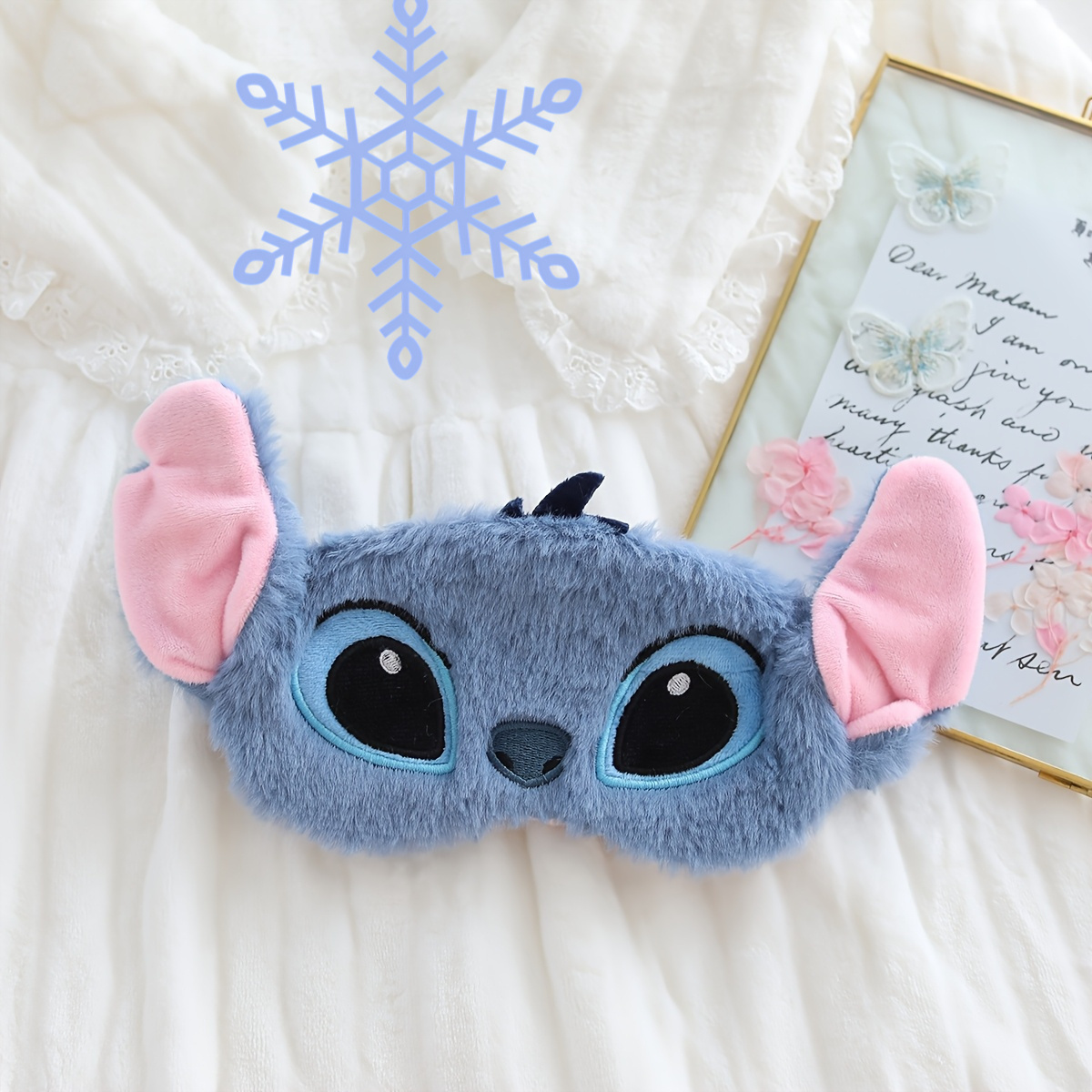 Disney Stitch plush eye mask w - Skincare Pink review and price