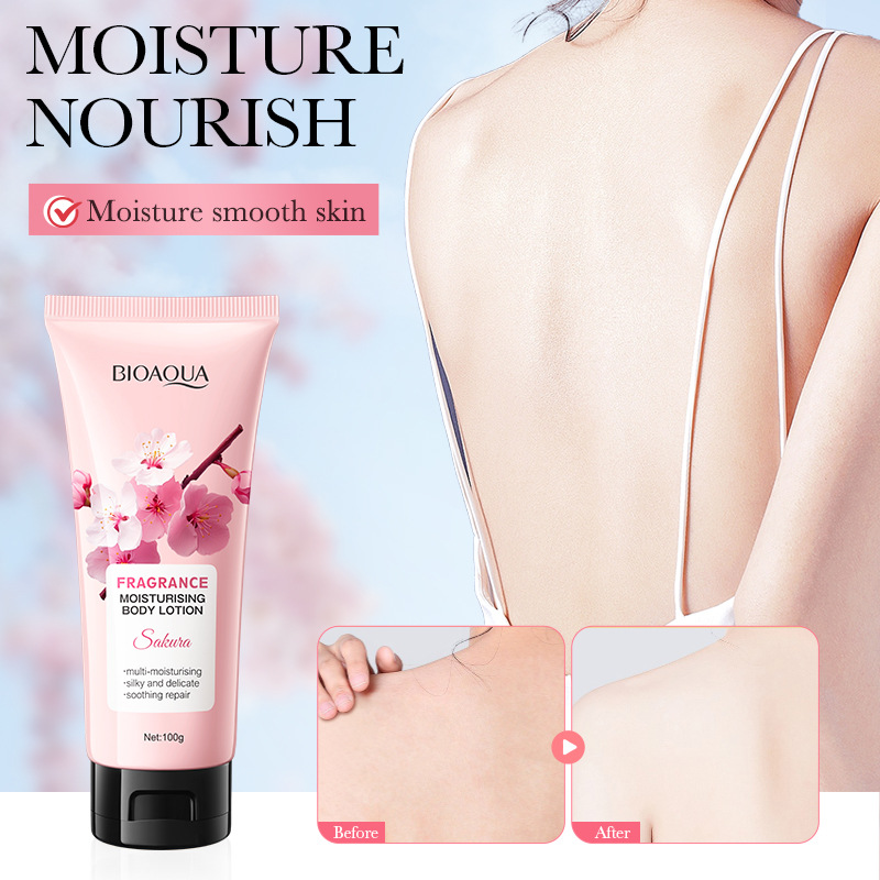 100g BIOAQUA Sakura Fragrance  - Skincare Bioaqua review and price