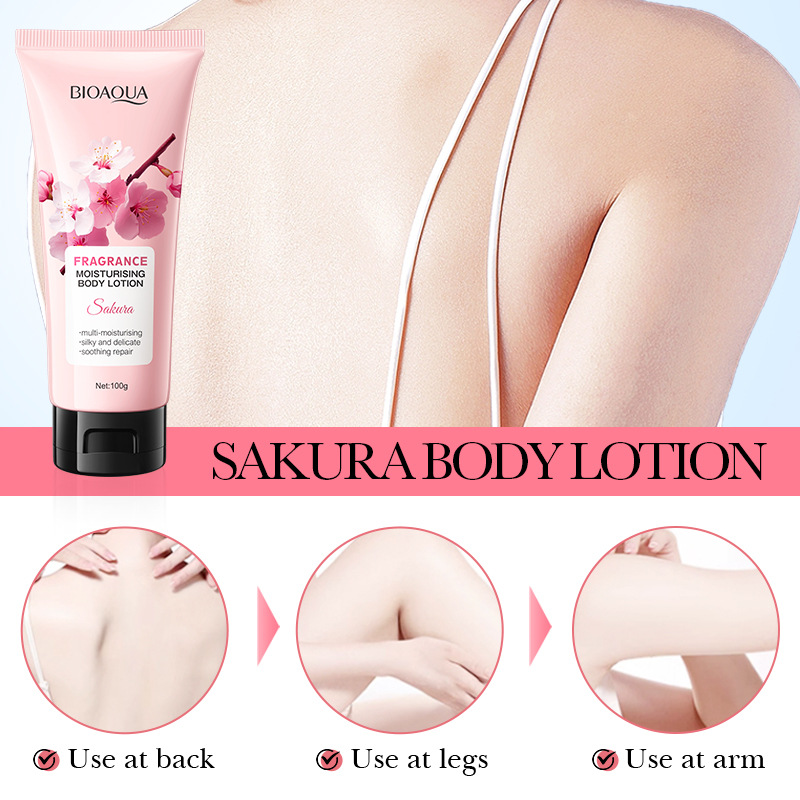 100g BIOAQUA Sakura Fragrance  - Skincare Bioaqua review and price