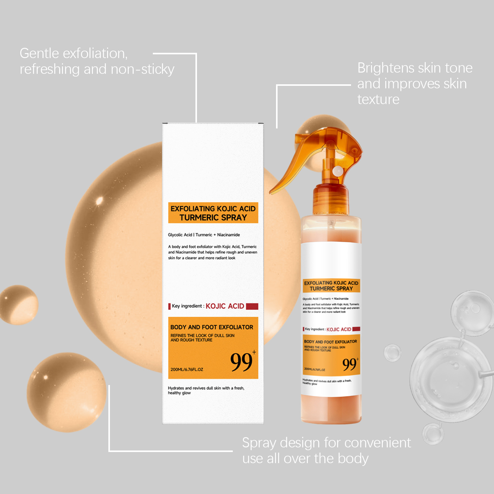 Kojic Acid Turmeric Care Spray - Skincare Niacinamide review and price