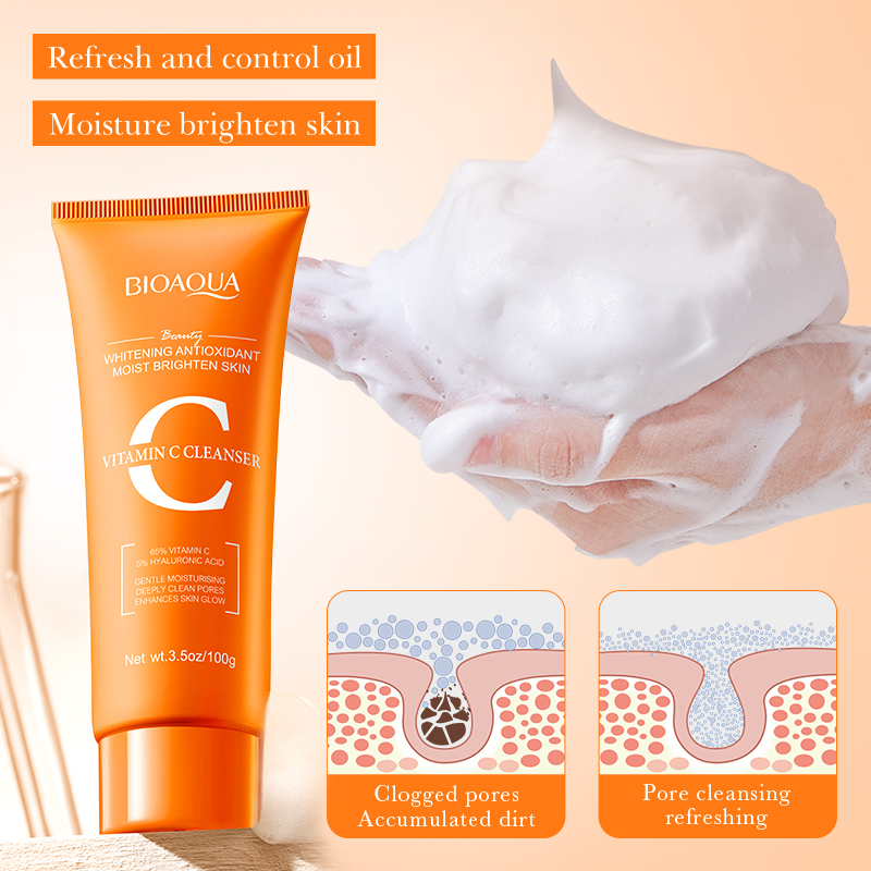 BIOAQUA Vitamin C Facial Clean - Skincare Bioaqua review and price